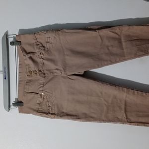 Lush & push colombian jeans color dark  beige(tang) size 11 new with out tags